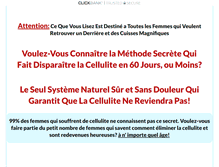 Tablet Screenshot of celluliteplusjamais.com